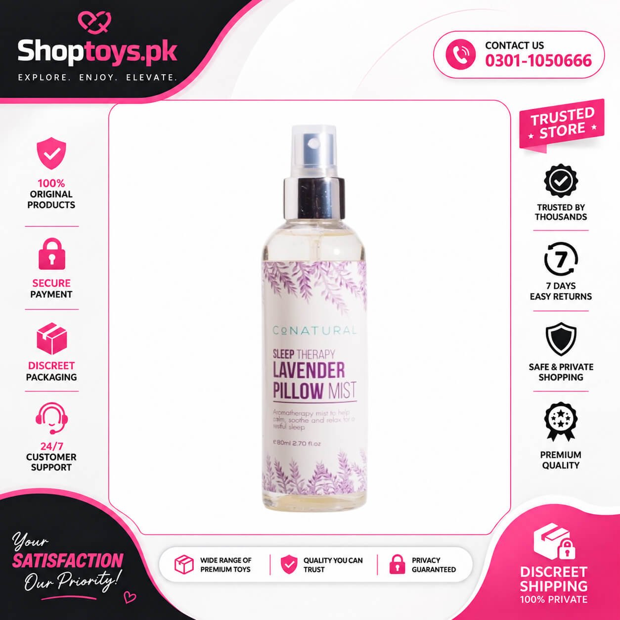 Conatural Sleep Therapy Levender Pillow Mist Spray in Pakistan