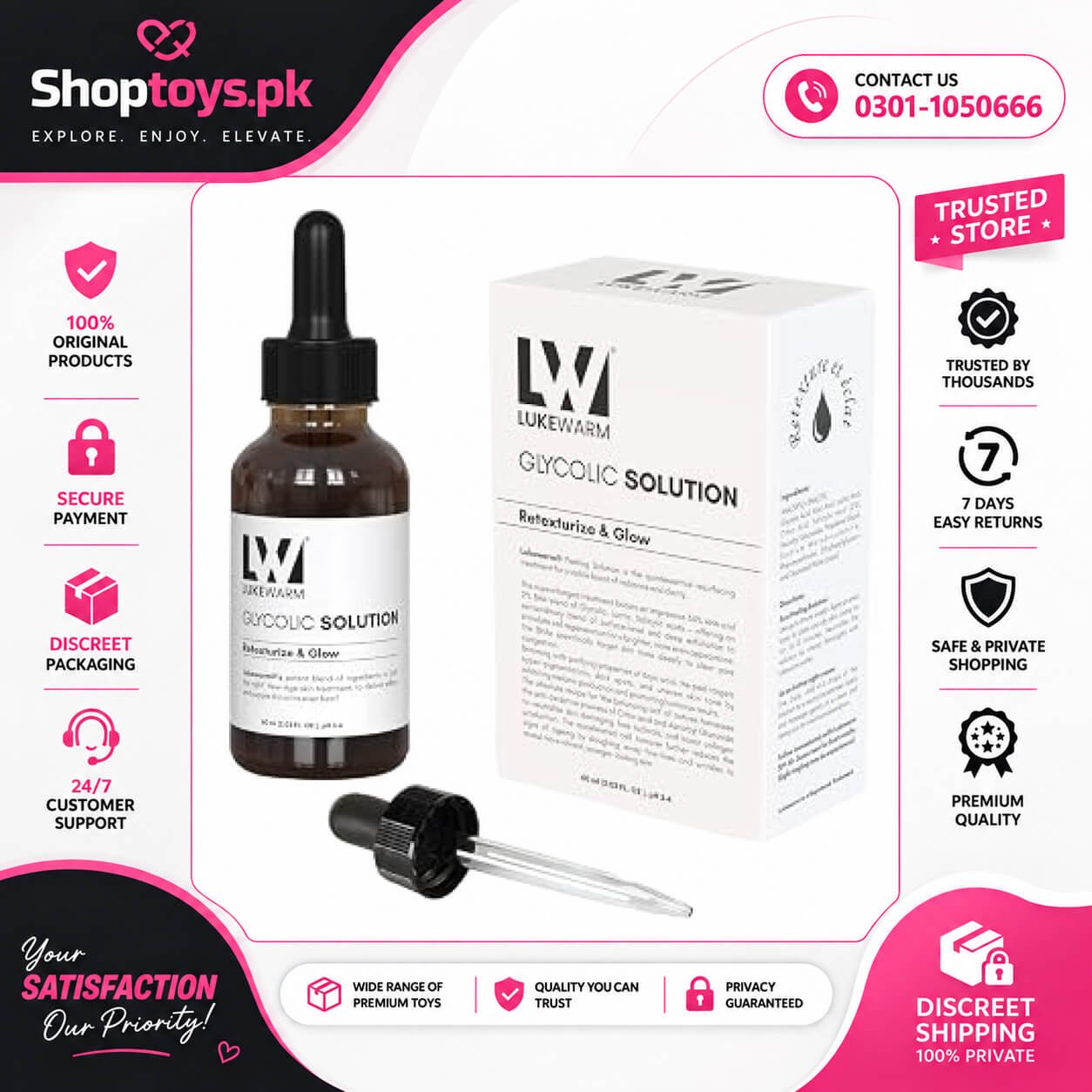 Lukewarm Glycolic Solution 60 Ml In Pakistan