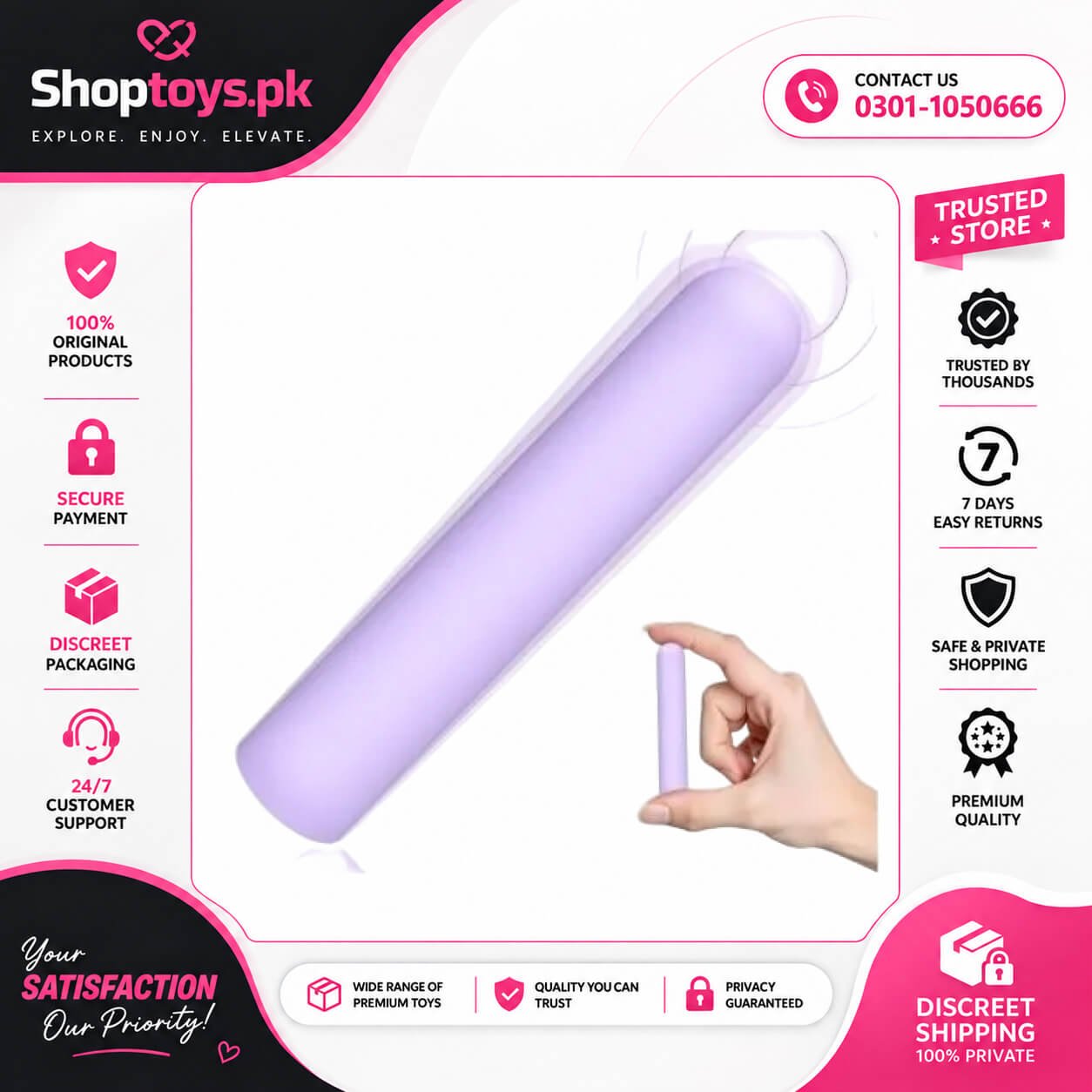 Mini Bullet Vibrator Toyfary Waterproof Small In Pakistan