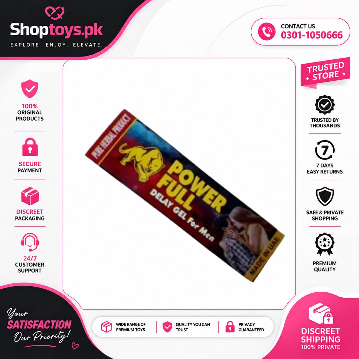 Power Full Delay Gel For Men Price in Pakistan