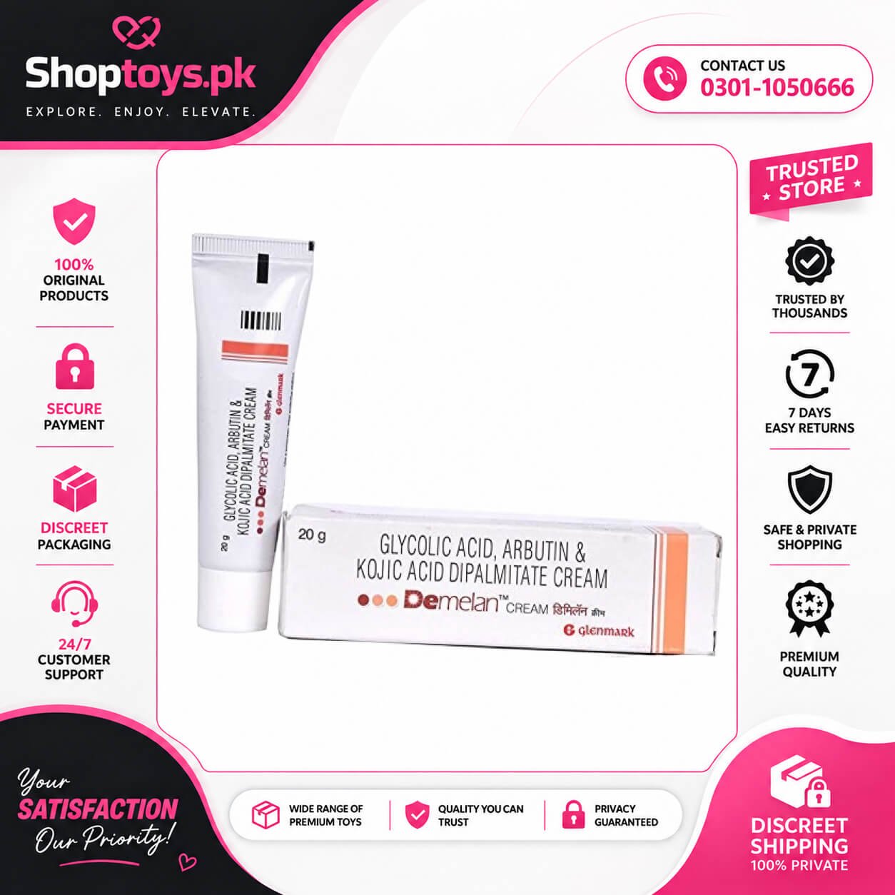 Glenmark Demelan Cream 20g In Pakistan