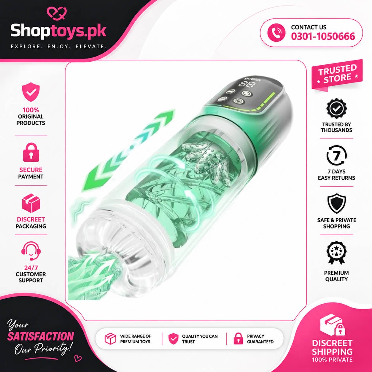 jodiyece Male Masturbator Penis Pump In Pakistan