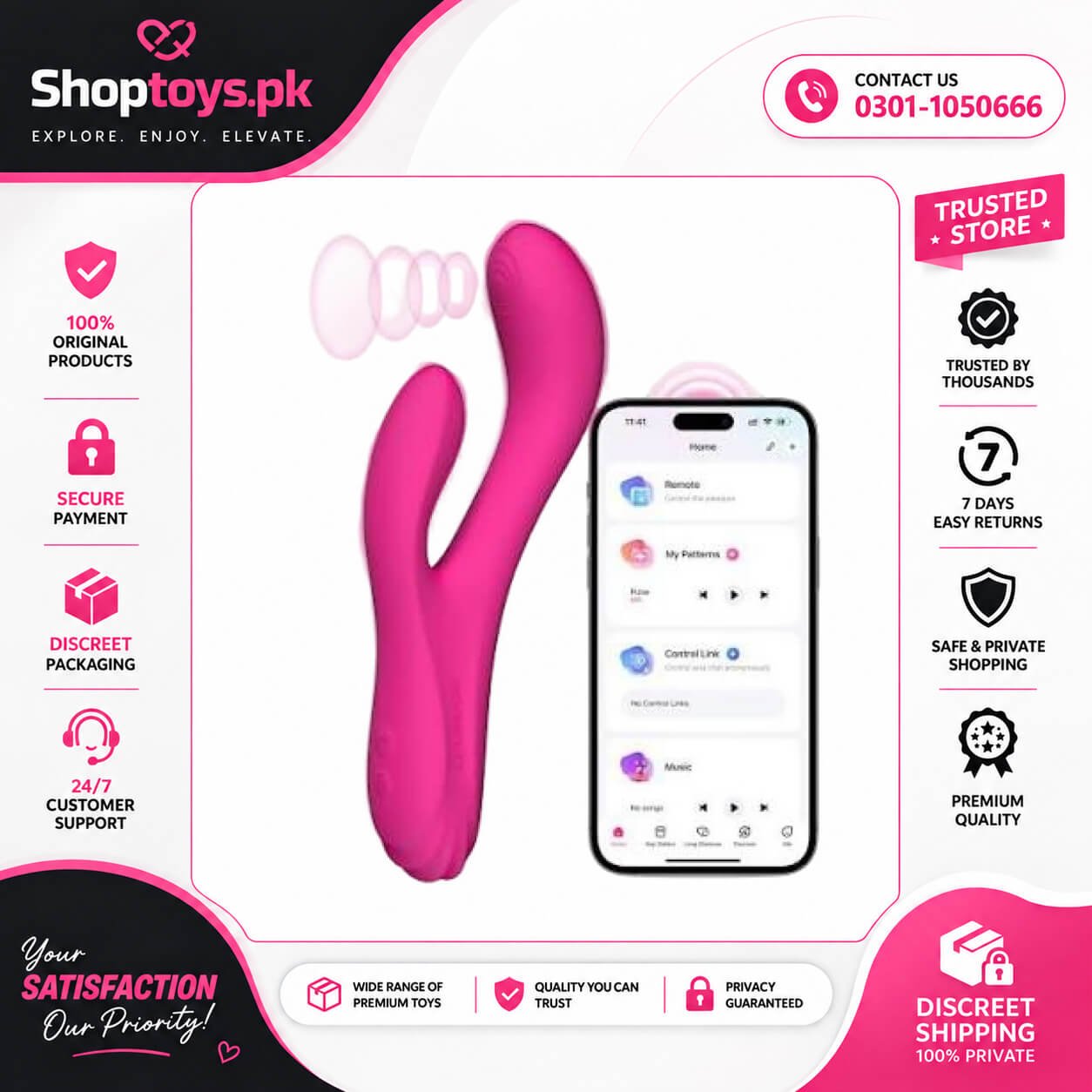 LOVENSE Osci 3 Rabbit Sex Toy Vibrator In Pakistan