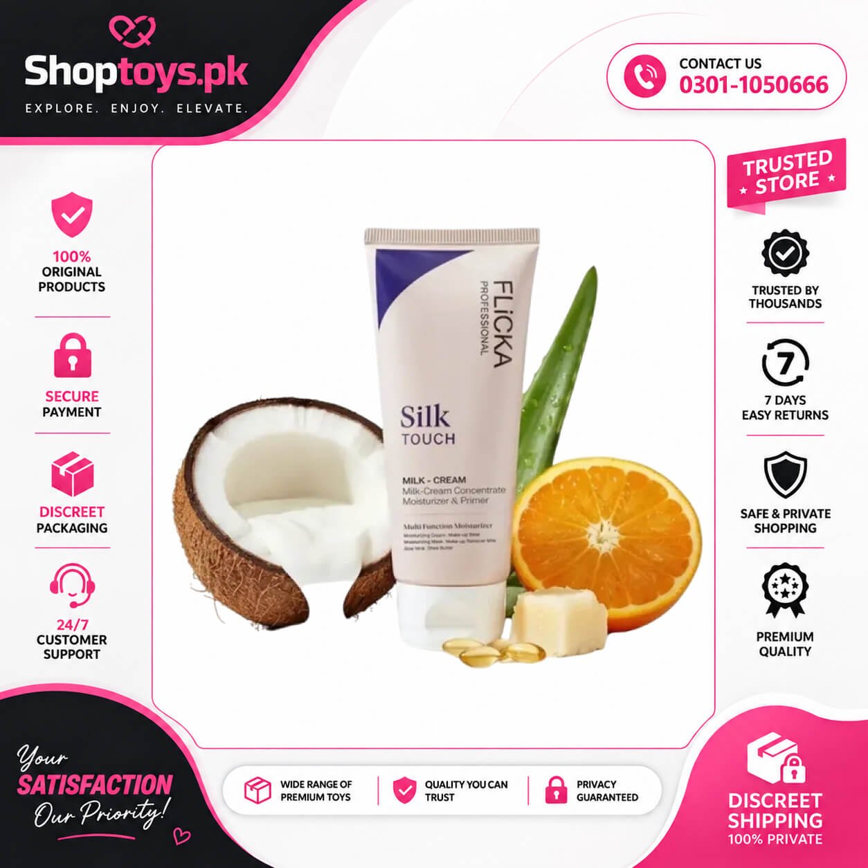 Flicka Silk Touch Primer Moisturizer in Pakistan