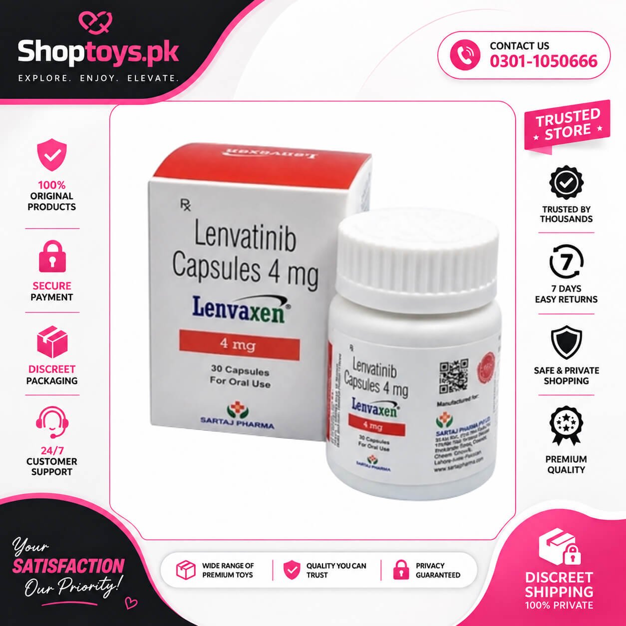 Lenvaxen 4 Capsules In Pakistan