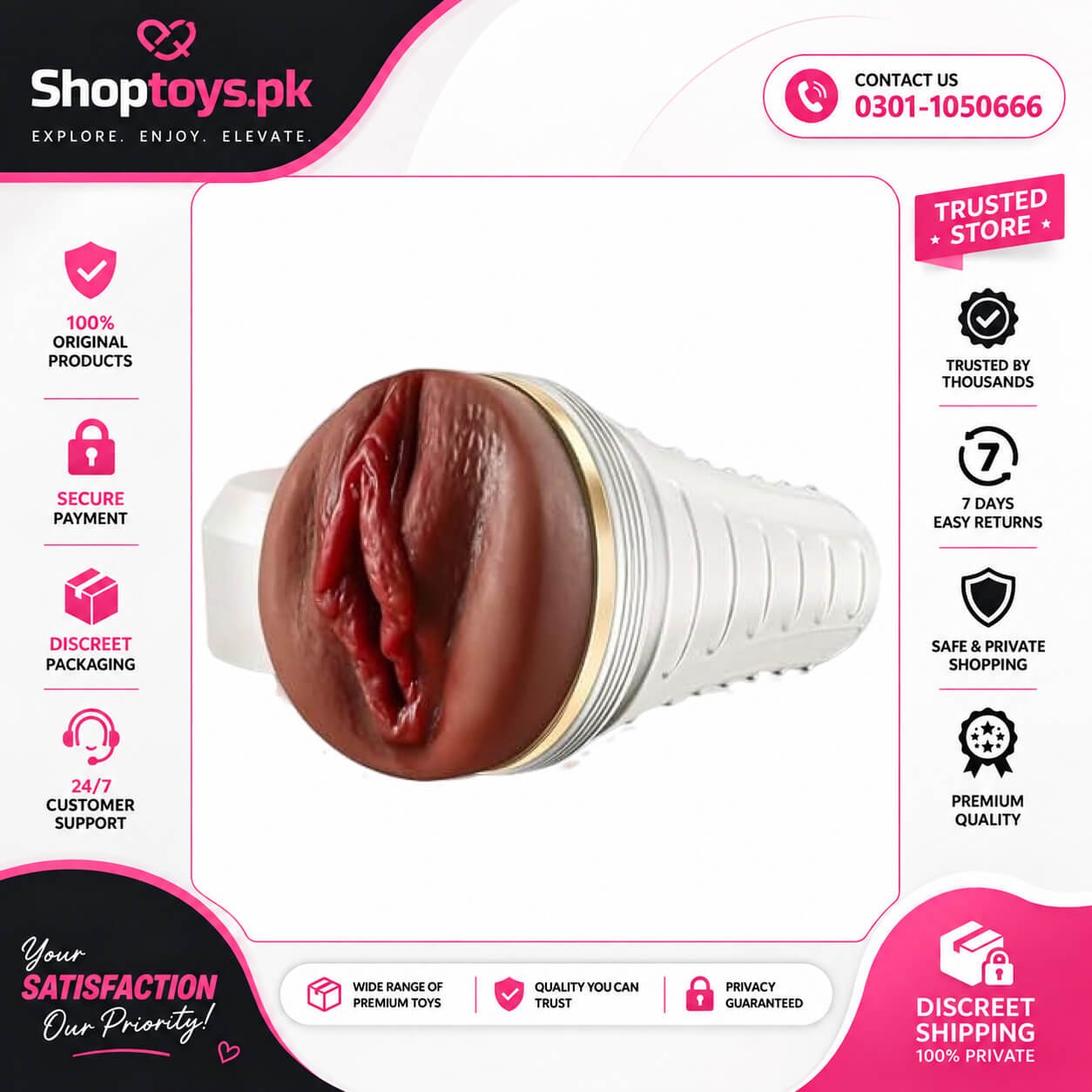 Masturbator Vagina Textured Realistic Pocket Pussy In Pakistan