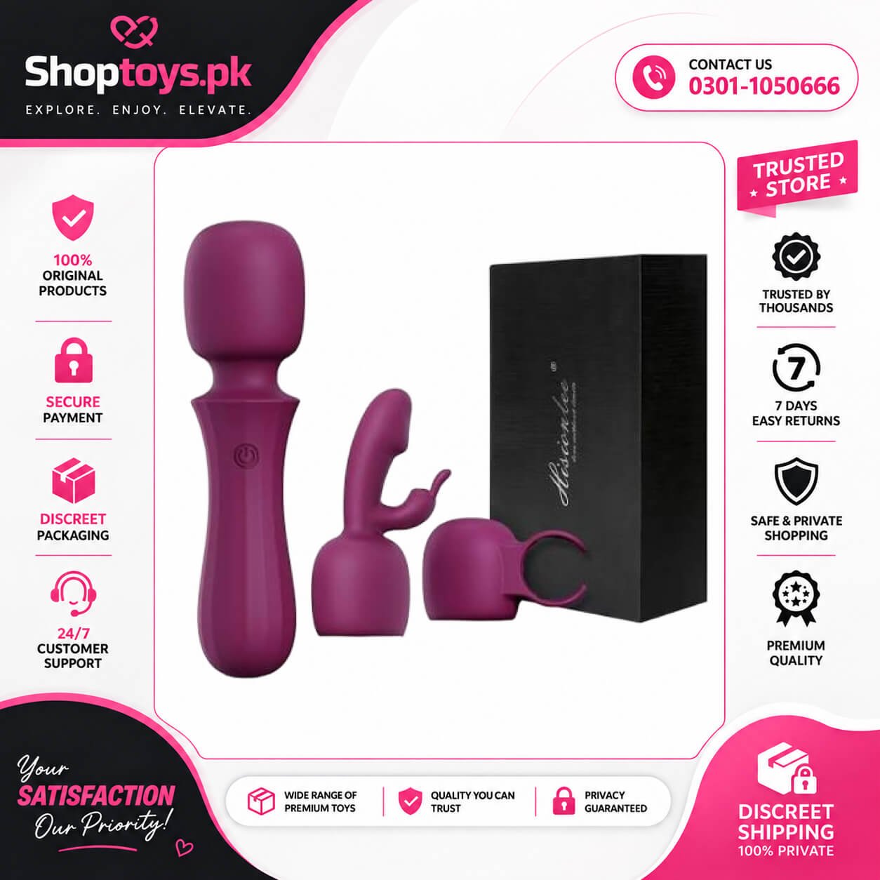 Vibrator Wand Kits Couple Sex Toys In Pakistan