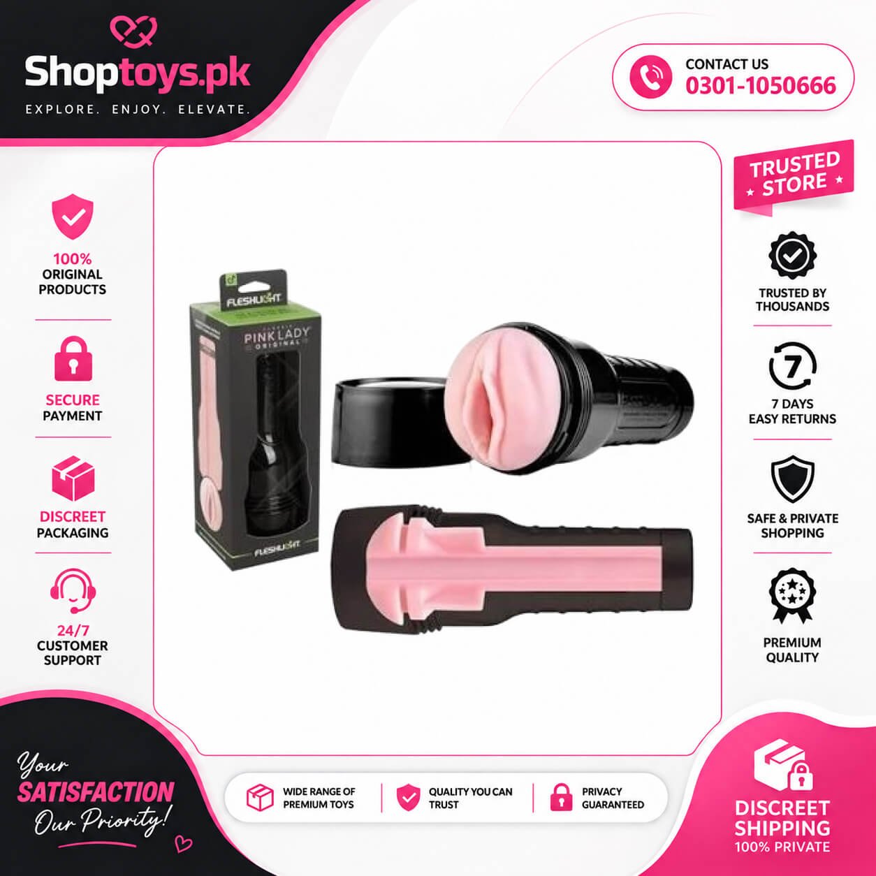 Fleshlight - Original Pink Lady - Pussy Masturbator in Pakistan