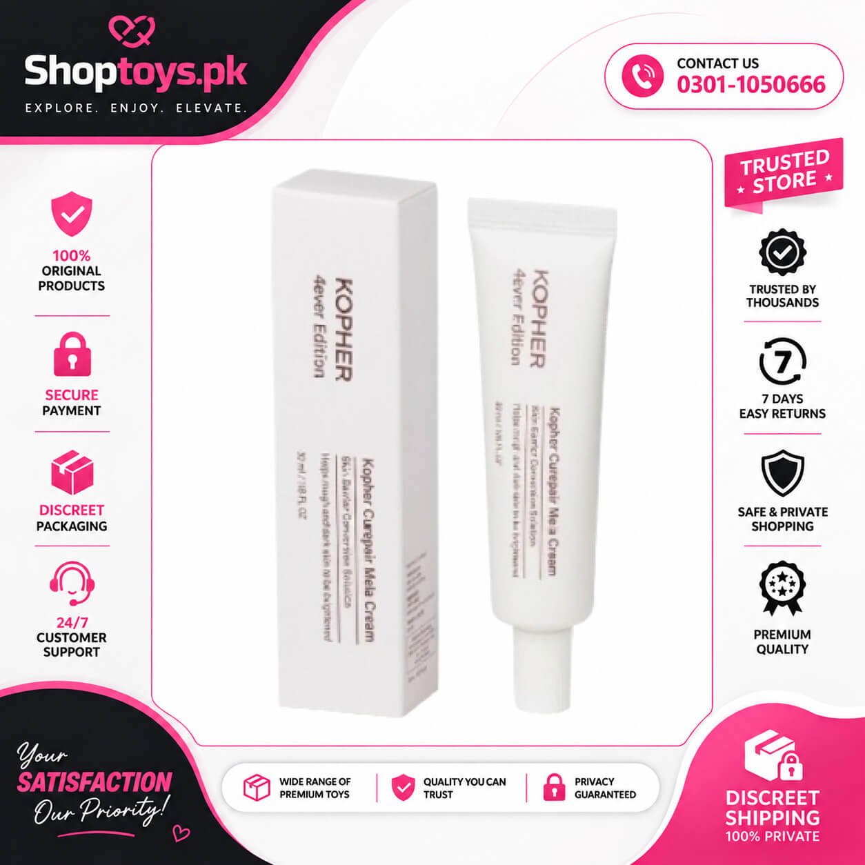 Kopher Curepair Mela Cream In Pakistan