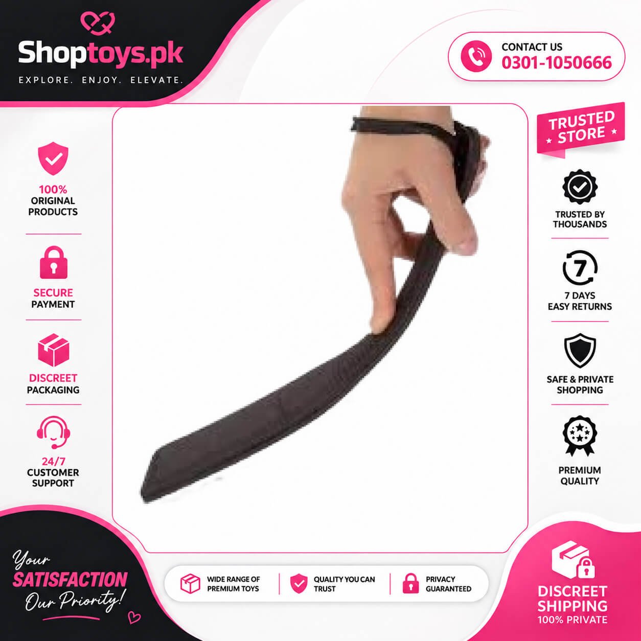 Lovehoney Satin & Leather Spanking Paddle In Pakistan
