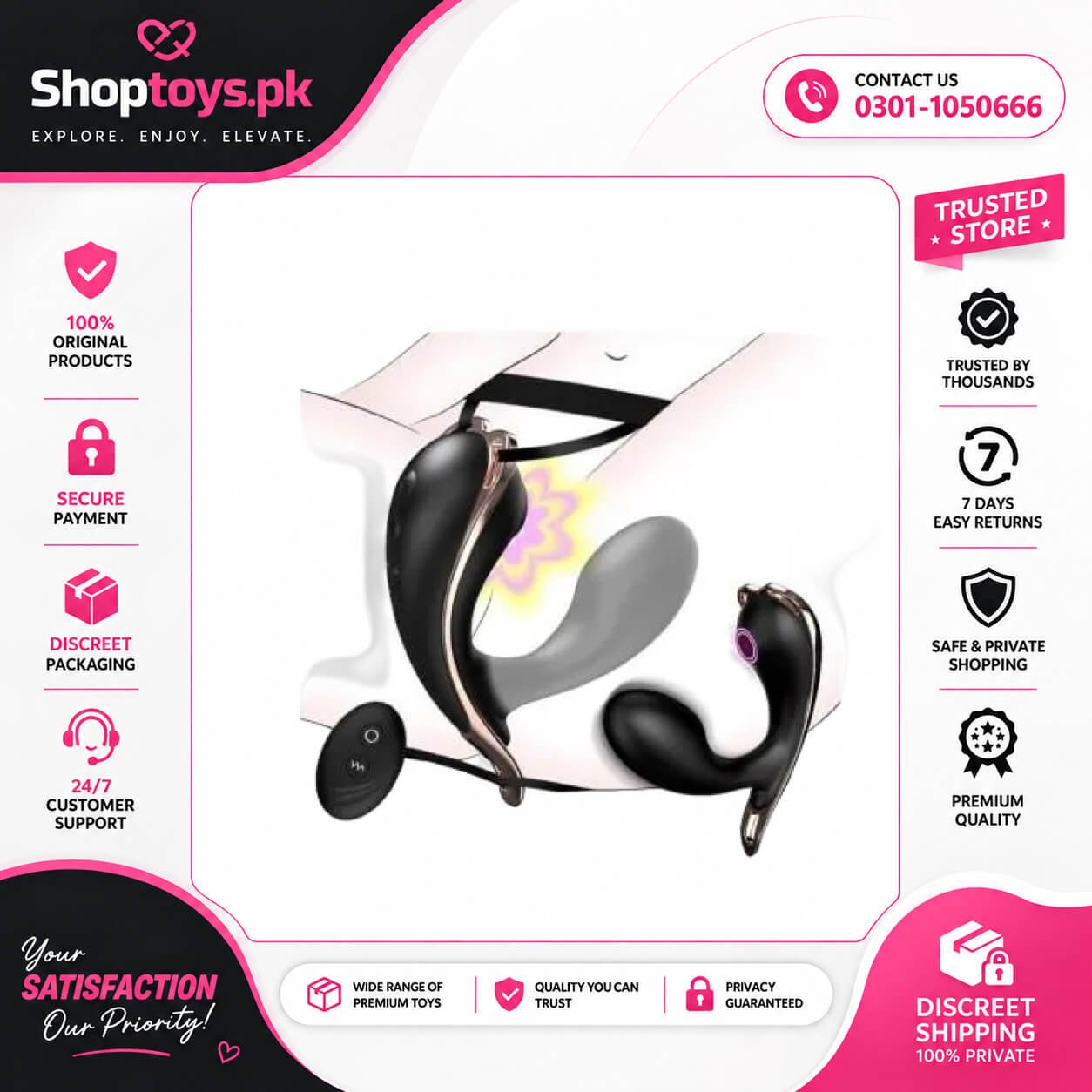 Wearable Panty Vibrator Women Sex Toys In Pakistan