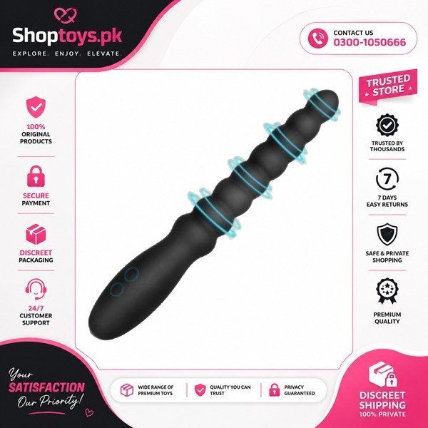 Vibrating Anal Beads Butt Plug Adult Sex Toys for Men Women Couples In Pakistan