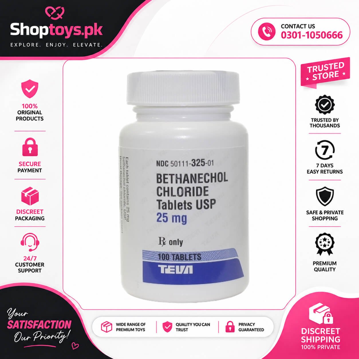 Bethanechol 25mg Price in Pakistan