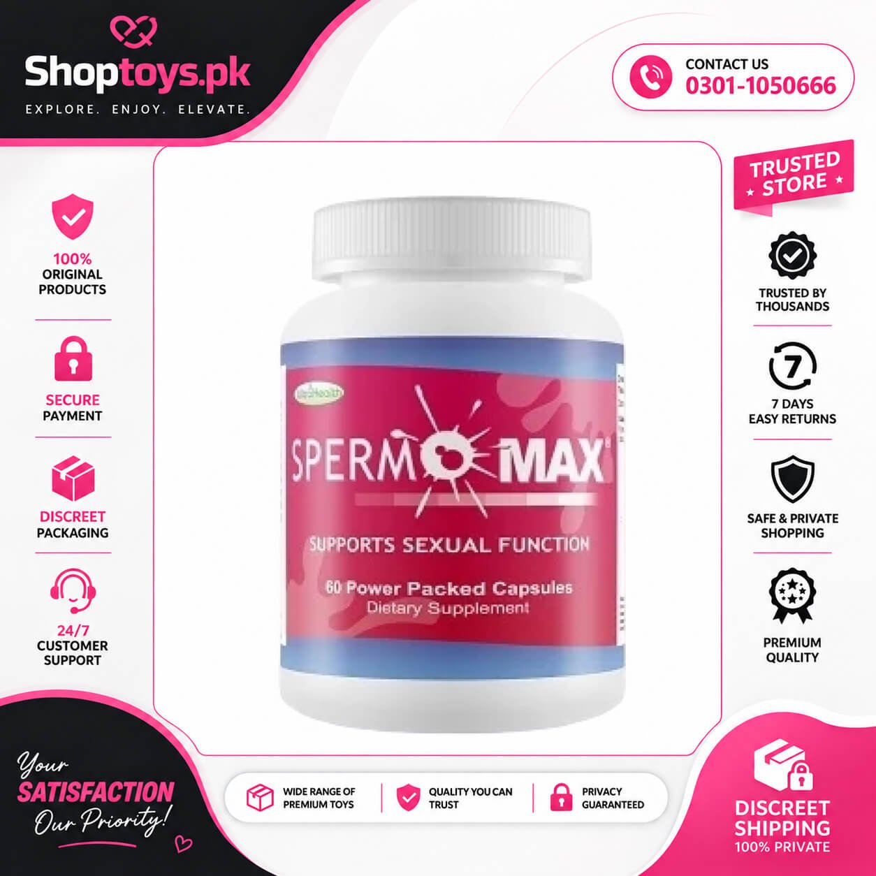 Sperm O Max Capsules Price in Pakistan
