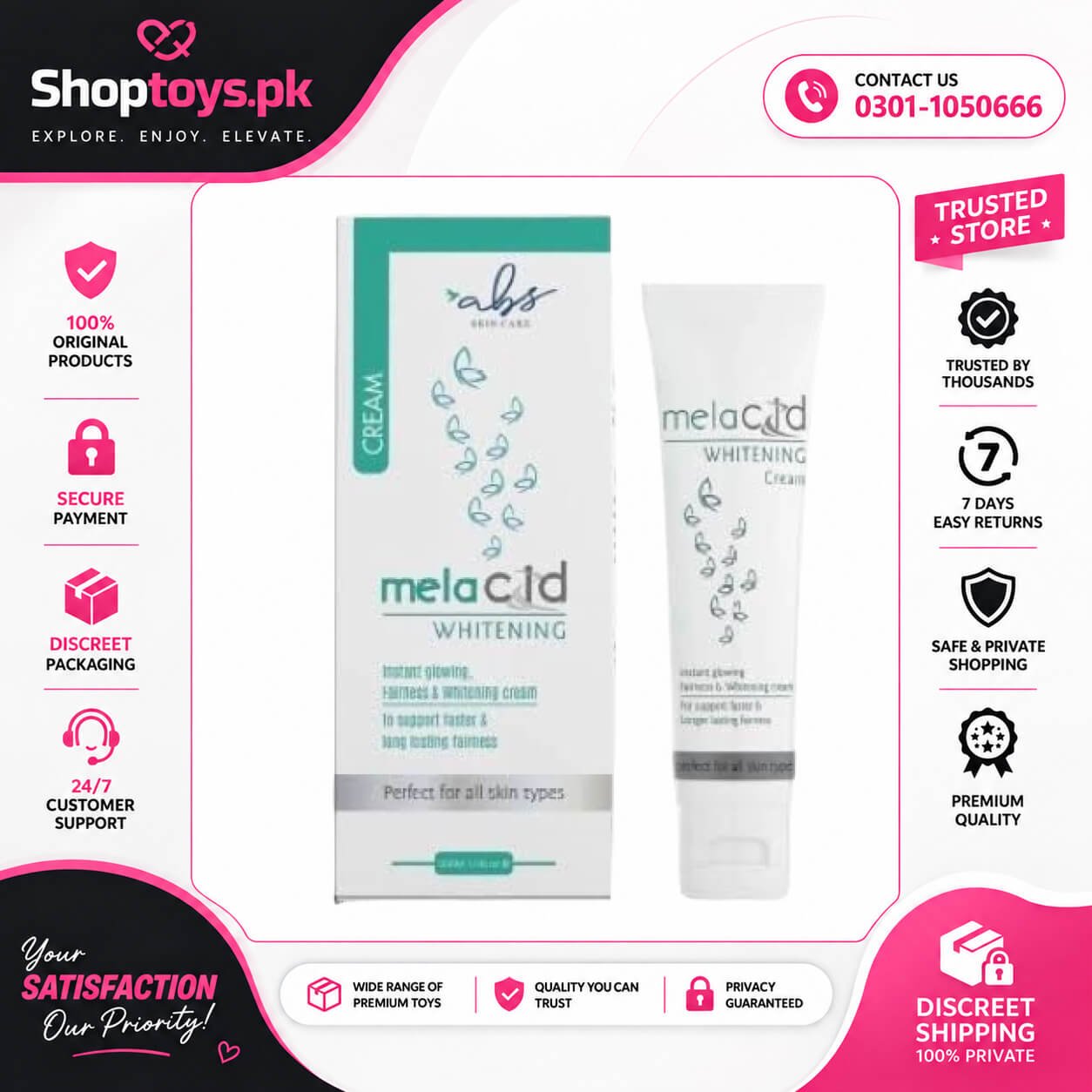 Melacid Whitening Cream In Pakistan
