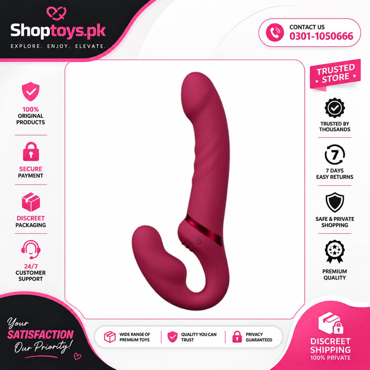 LOVENSE Lapis Strapless Strap-On Dildo in Pakistan