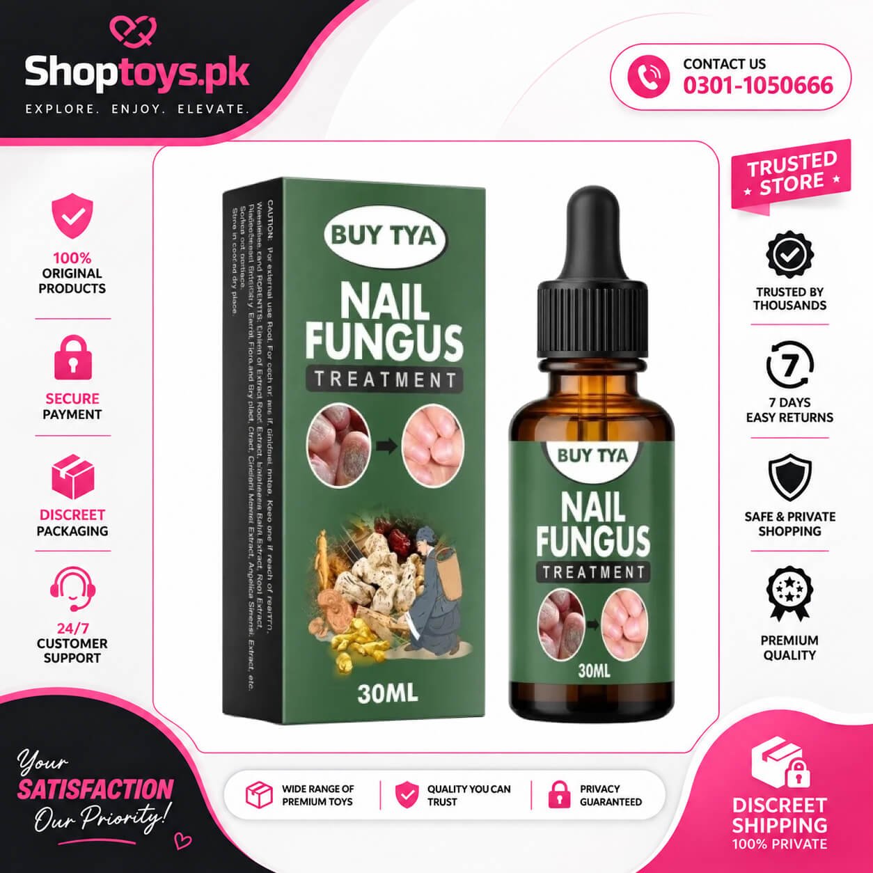 Fast Nail Fungus Treatment Serum In Pakistan