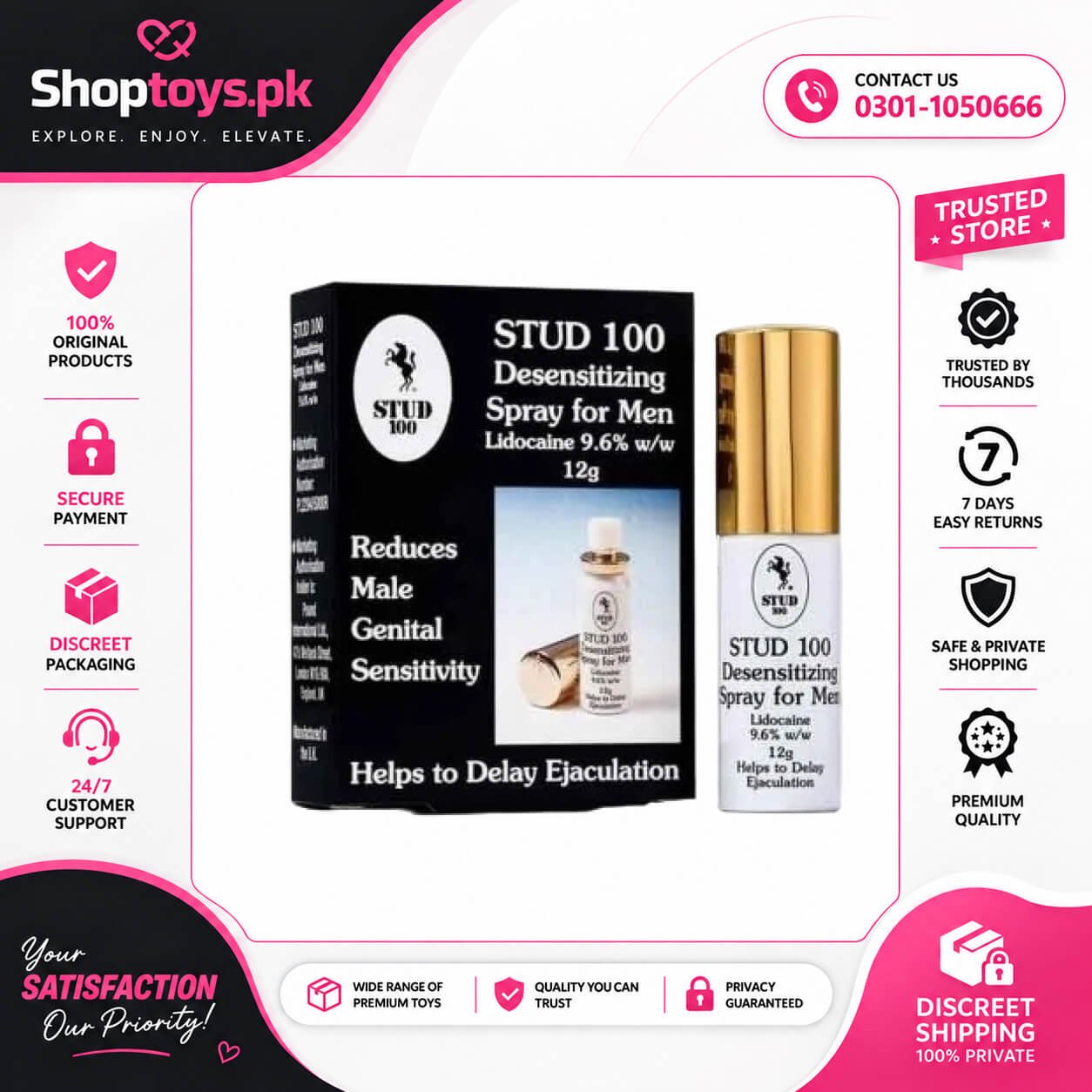 Stud 100 Delay Spray Price In Pakistan