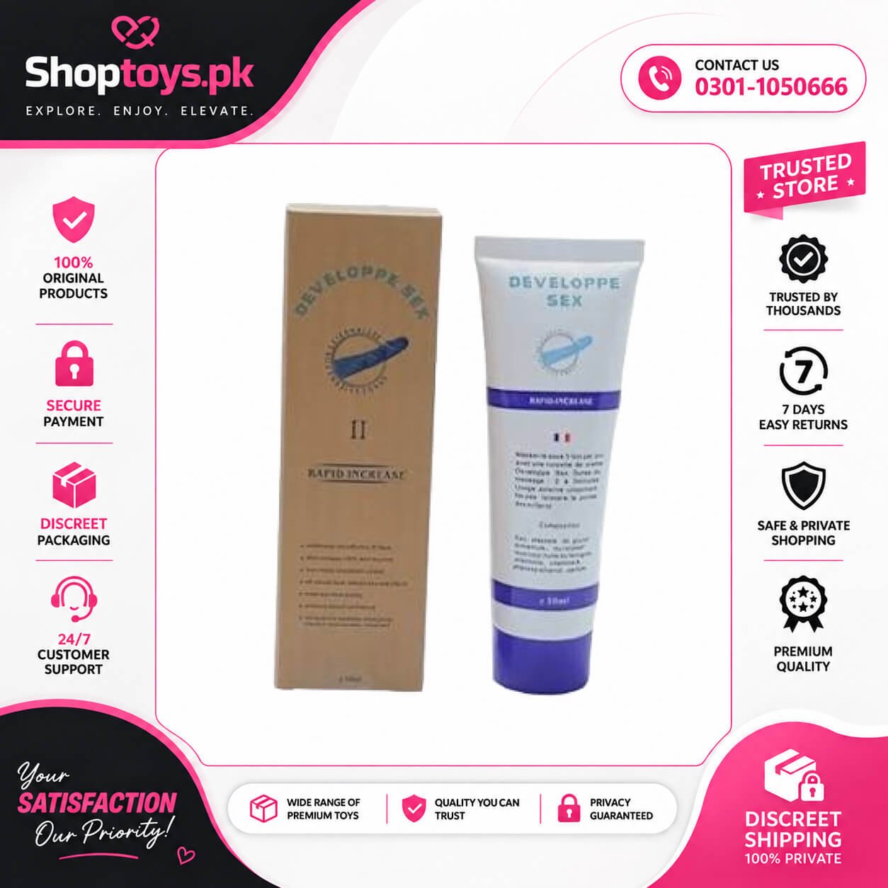 Rapid Increase Developpe Sex Cream Price in Pakistan