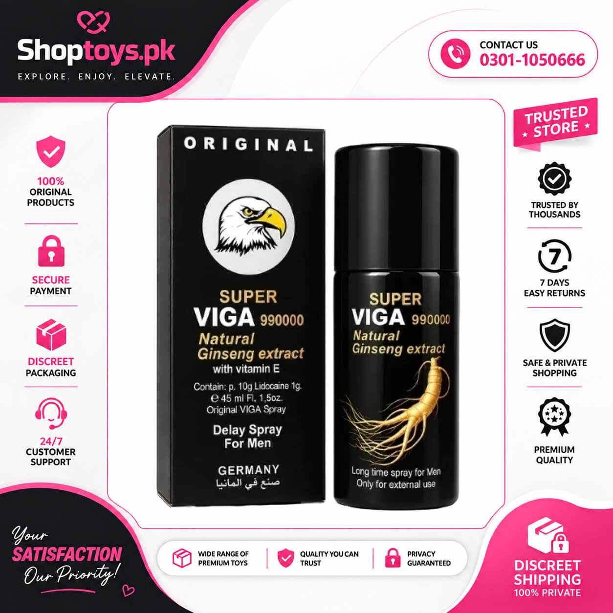 Super Viga 990000 Delay Spray In Pakistan