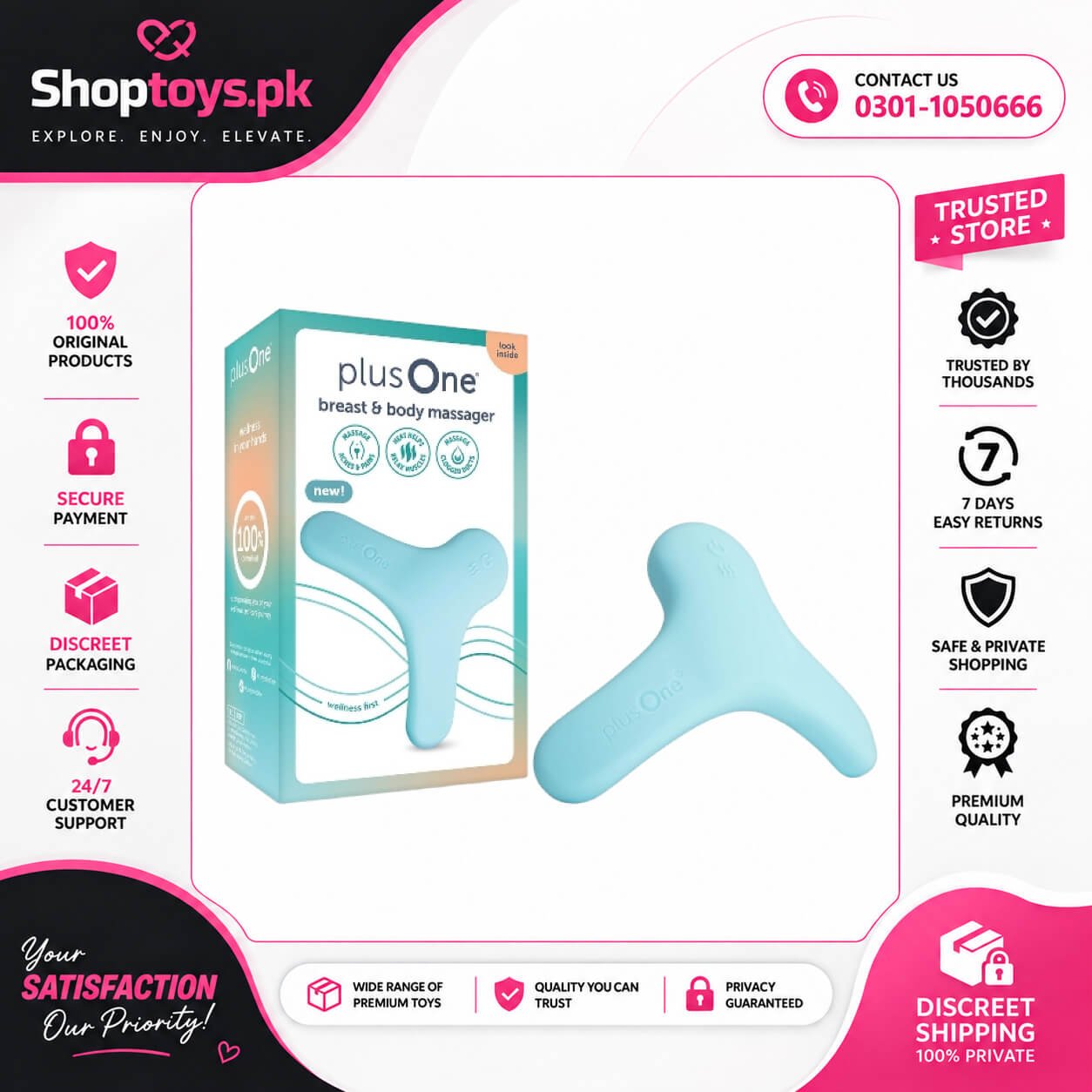 plusOne Breast & Body Massager In Pakistan