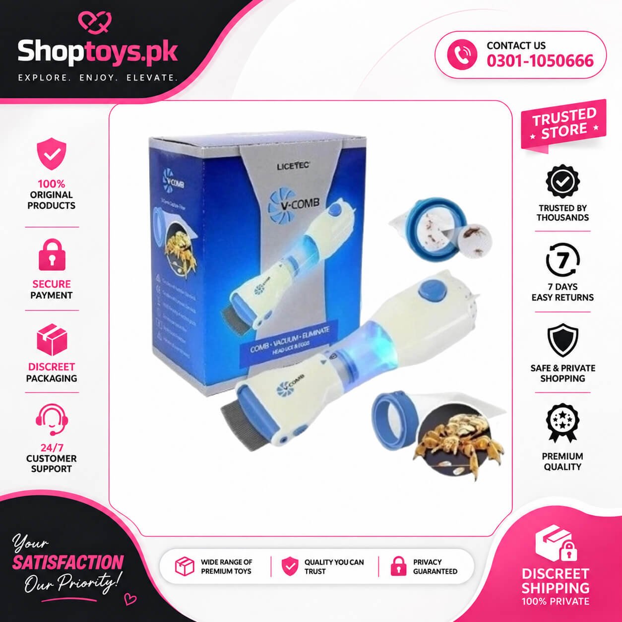V Comb Anti Lice Machine in Pakistan