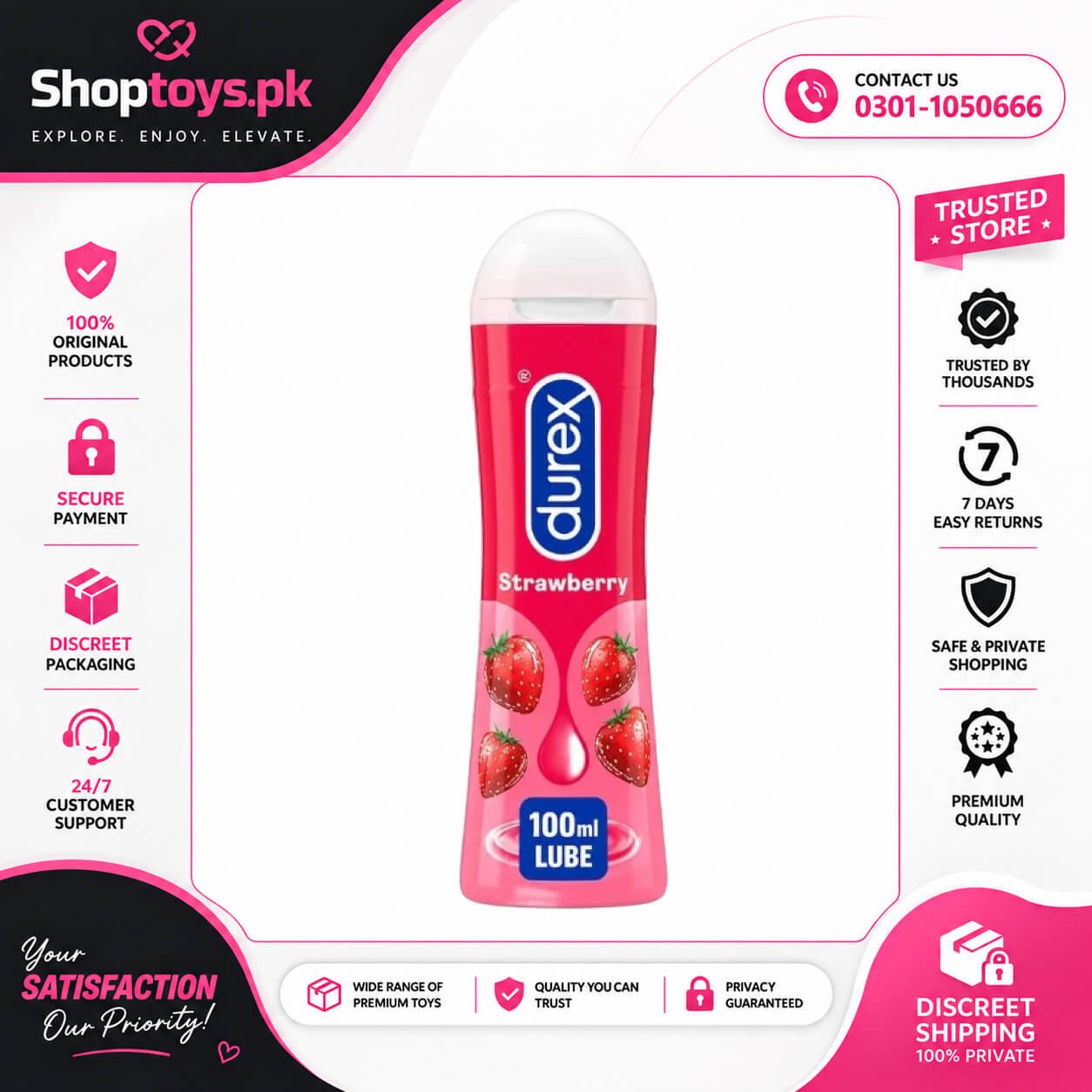 Durex Play Strawberry Lube, 100ml In Pakistan