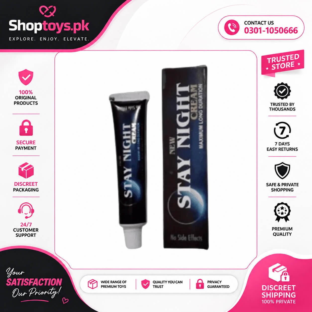 Stay Night Delay Cream Price in Pakistan