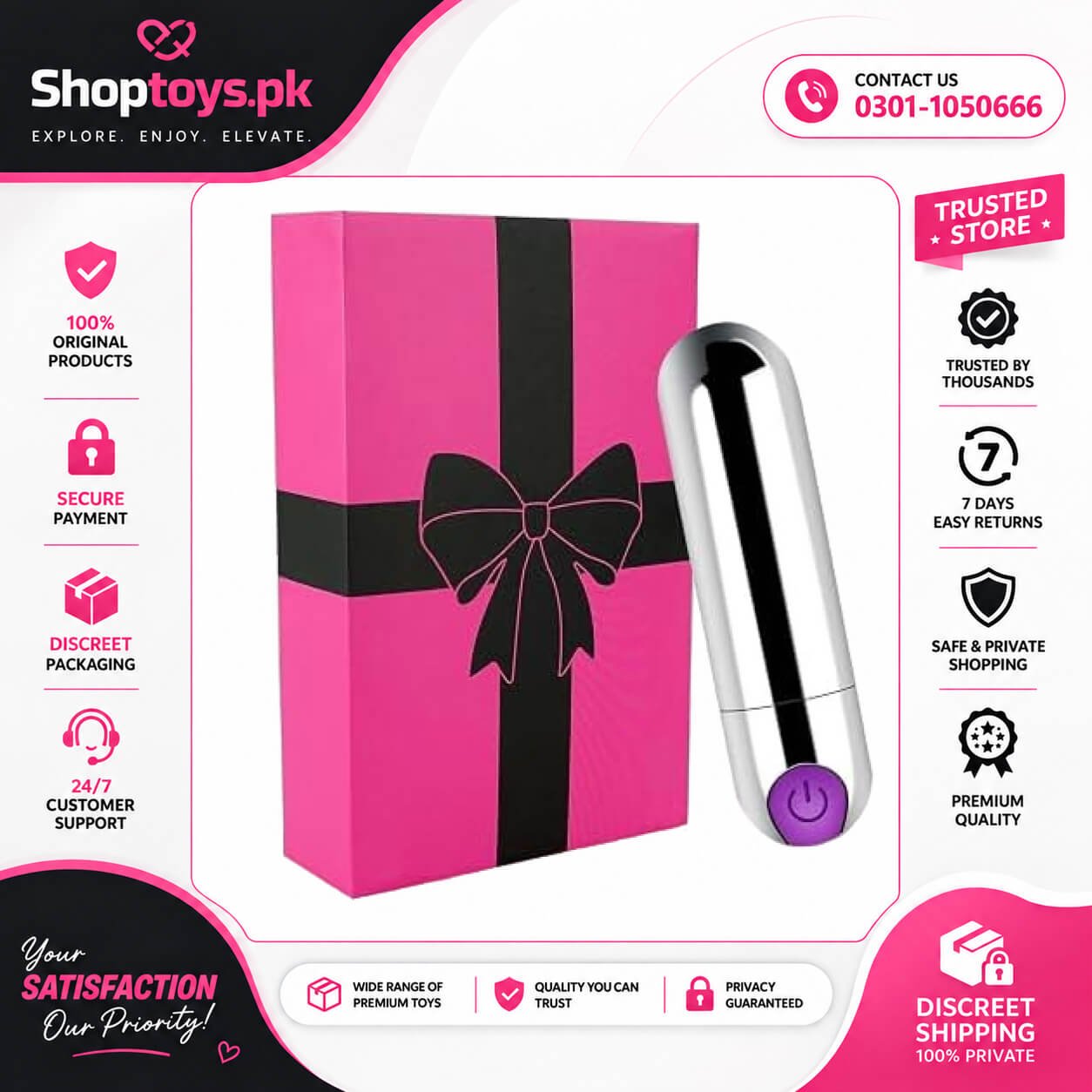 Bullet Vagina Stimulator Massager Mini Adult In Pakistan