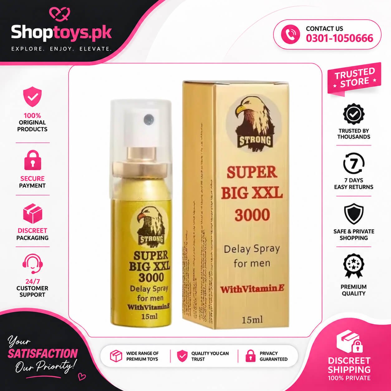 Super Big Xxl Delay Spray Price in Pakistan