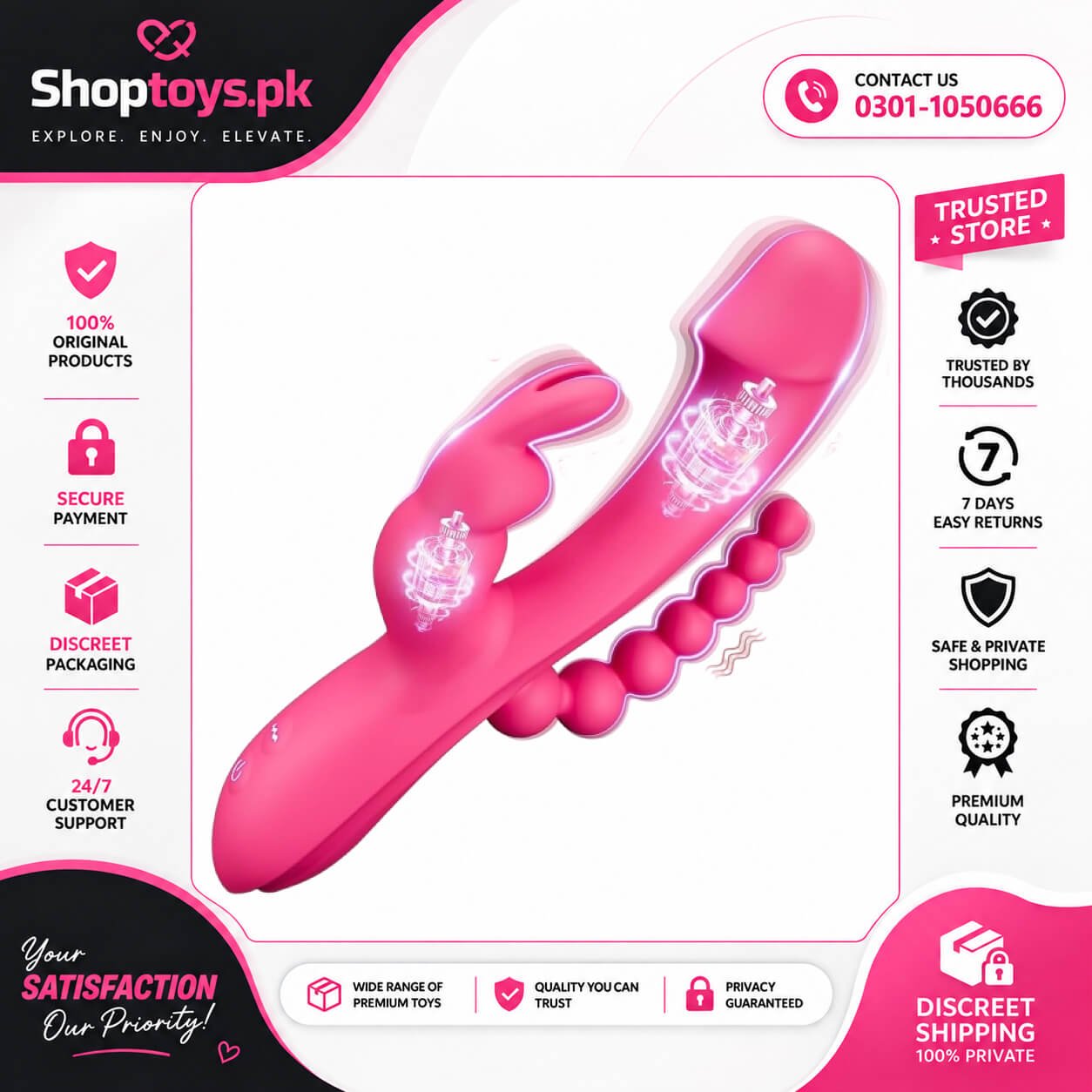 Vibrator Thrusting Dildo for Women G Spot Vibrator In Pakistan