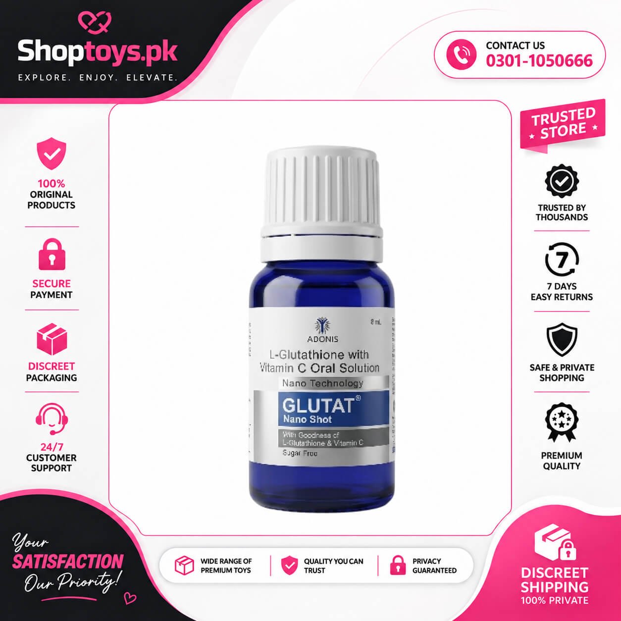 Adonis Glutat Nano Shots In Pakistan