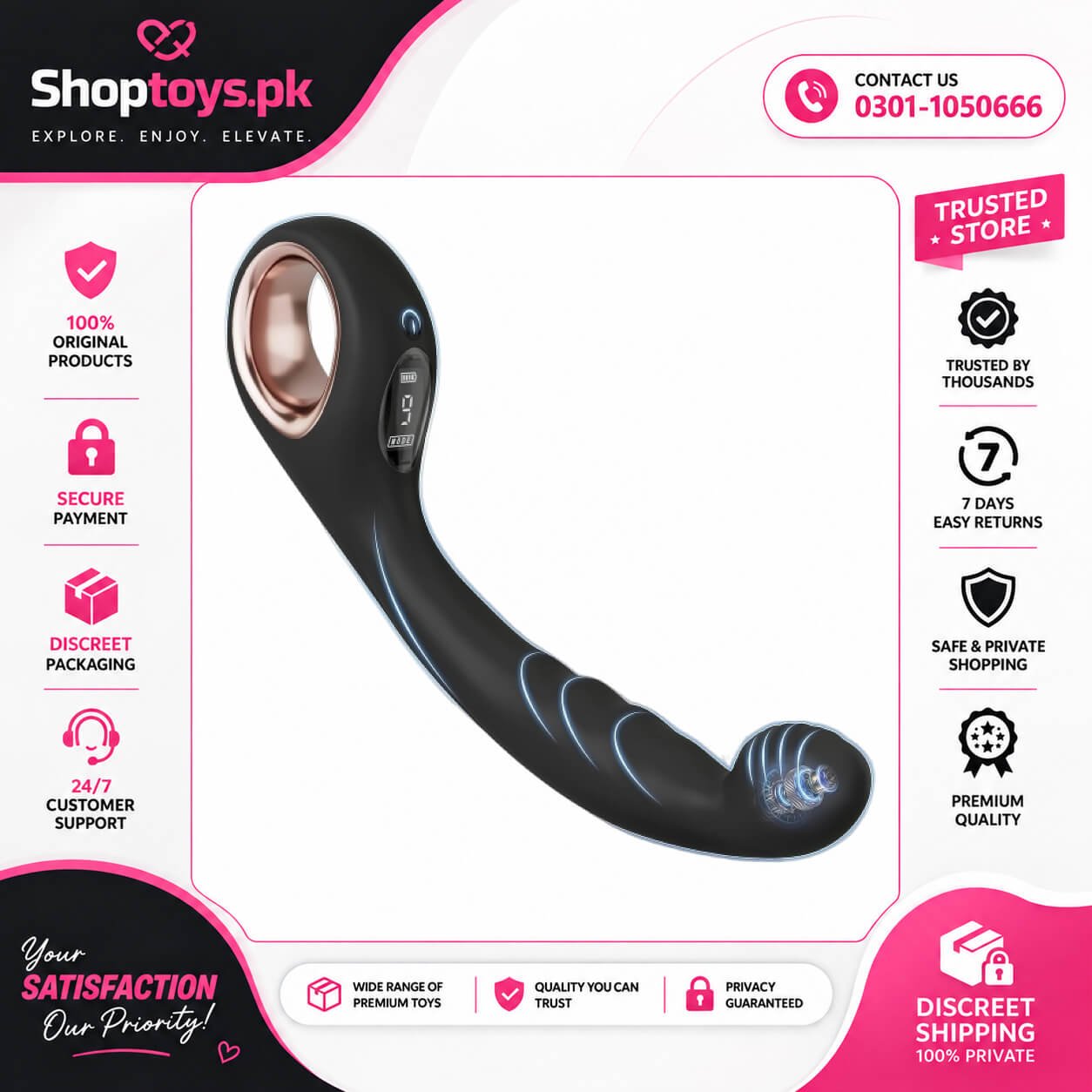 Vibrating Prostate Massager Anal Vibrator In Pakistan