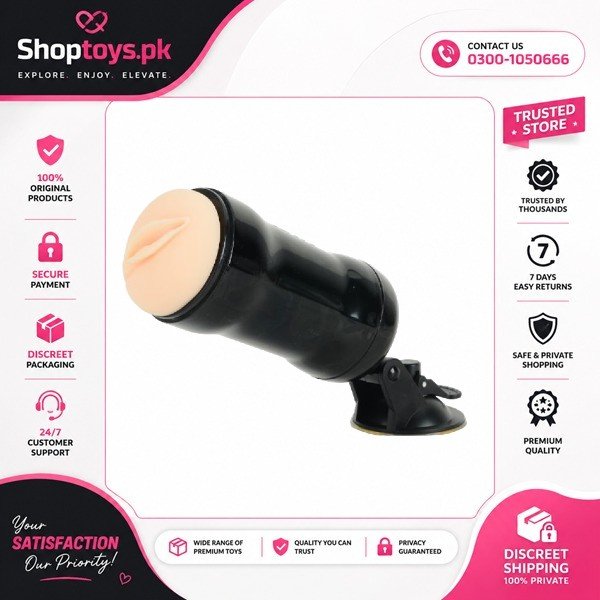 Real Pussy Masturbator With Stand Sex Toys