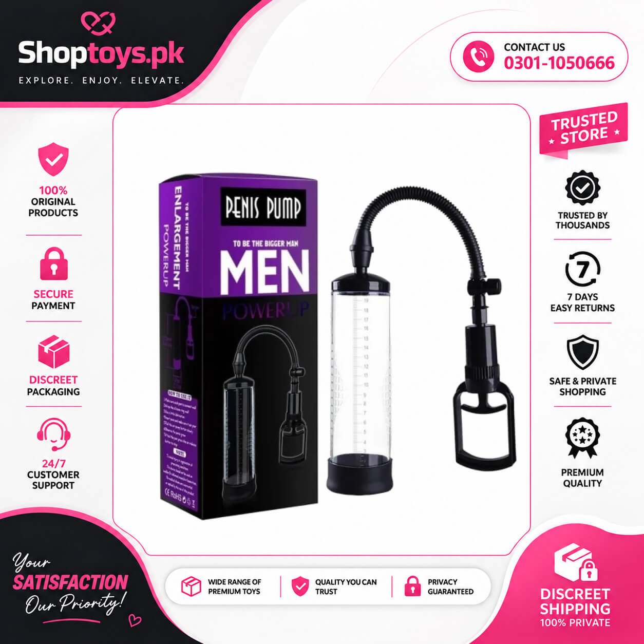 Men Power Penis Enlargement Pump Price in Pakistan