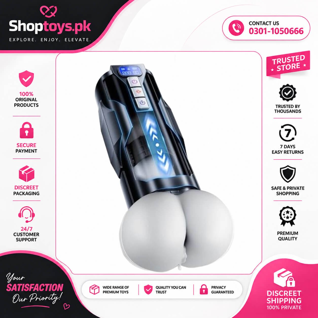 Male Masturbator Sex Toys For Men In Pakistan