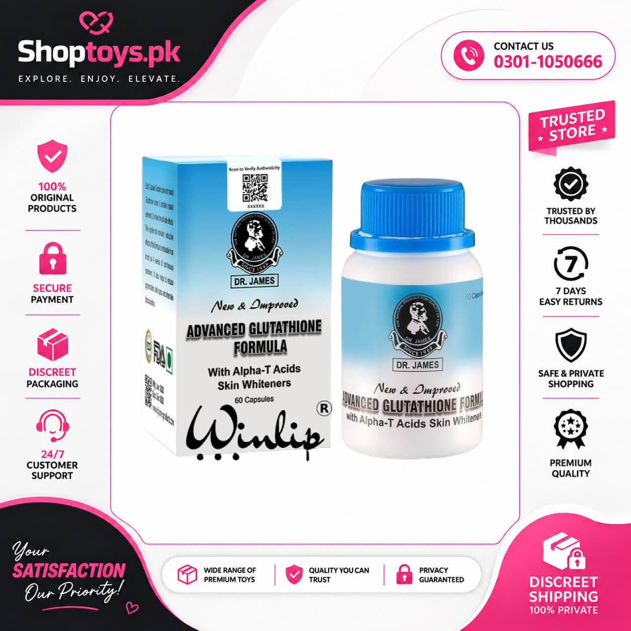 Dr James Oral Natural Glutathione Curma In Pakistan