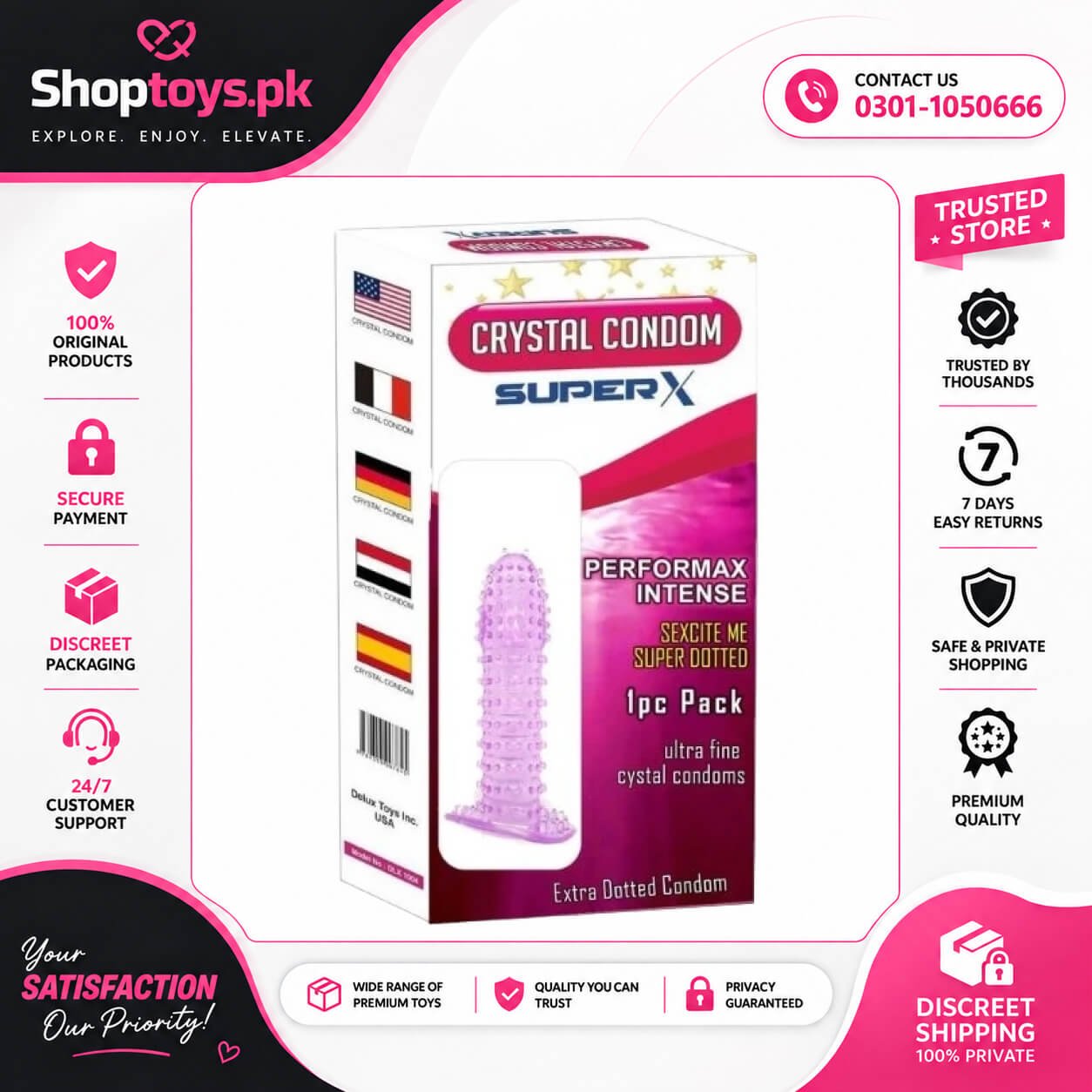Crystal (Super X) Condom in Pakistan