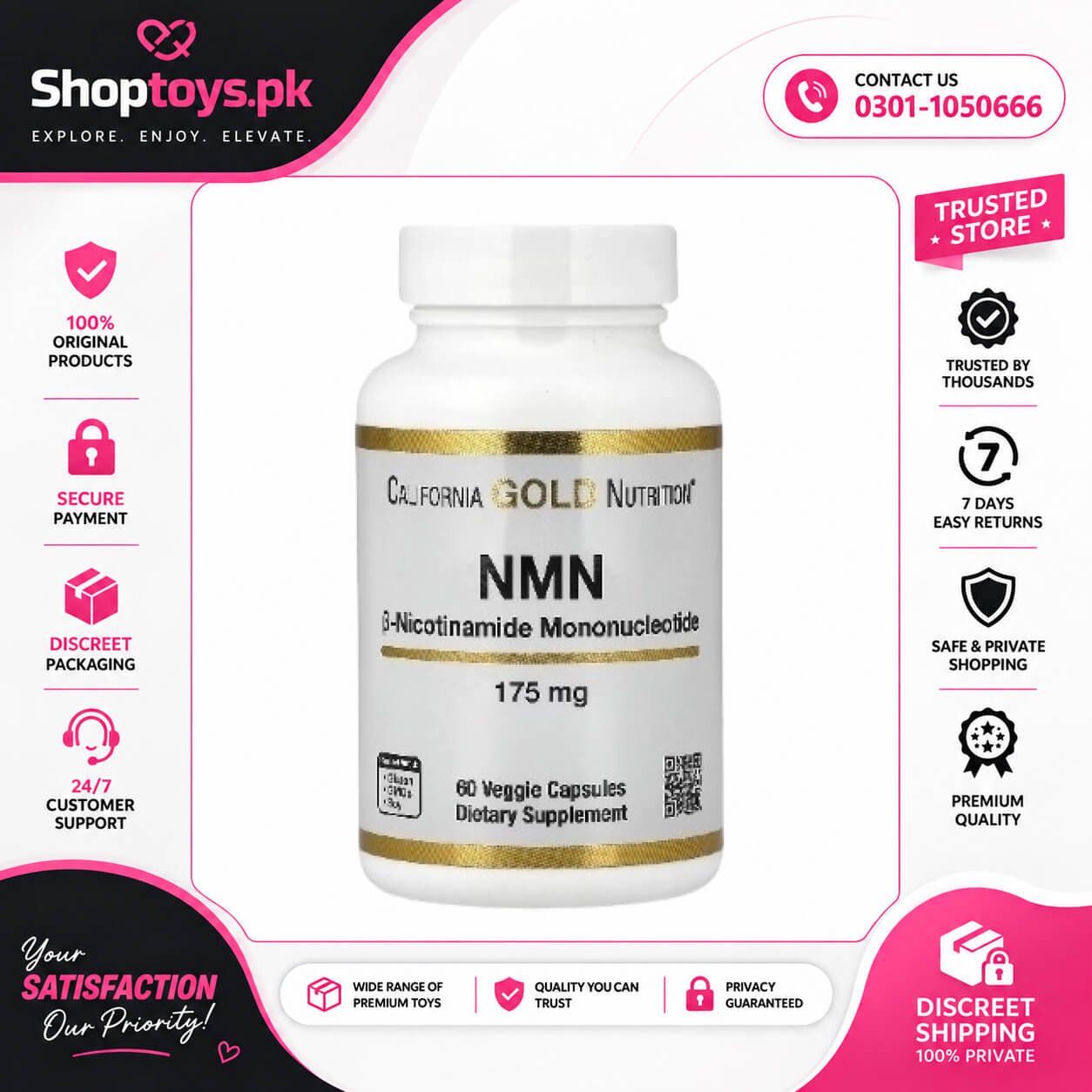 California Gold Nutrition NMN Supplement In Pakistan