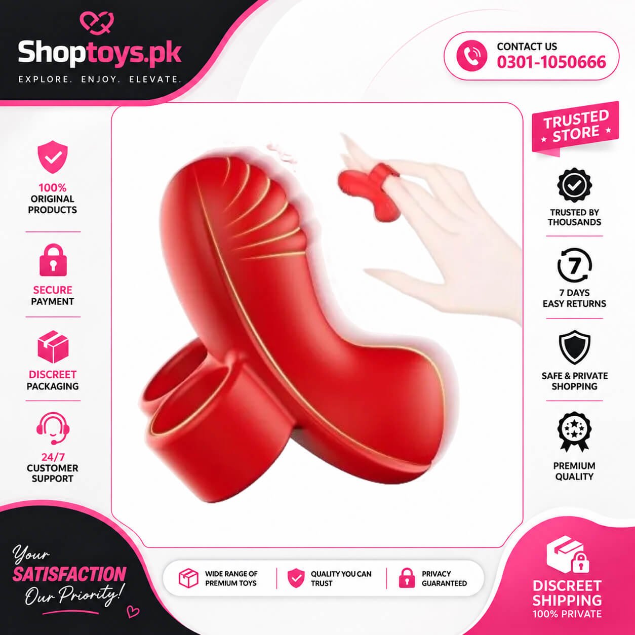 Vibrator Mini Finger Vibrator Sex Toys Adult In Pakistan