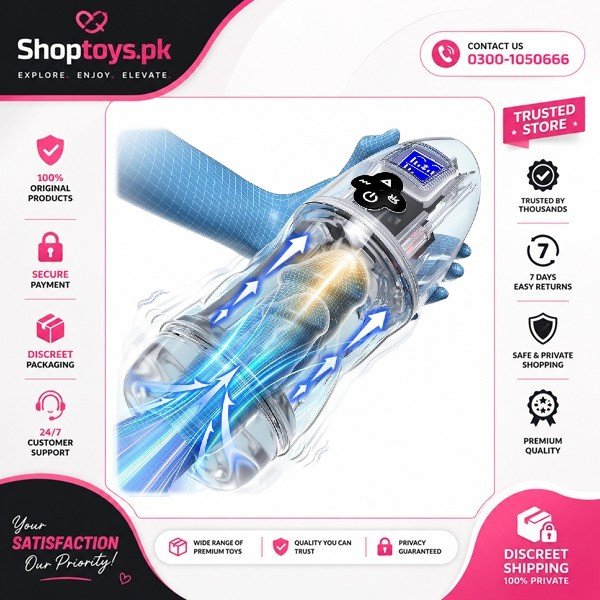 Male Masturbator Sex Toy Penis Stroker with 10 Vibrating