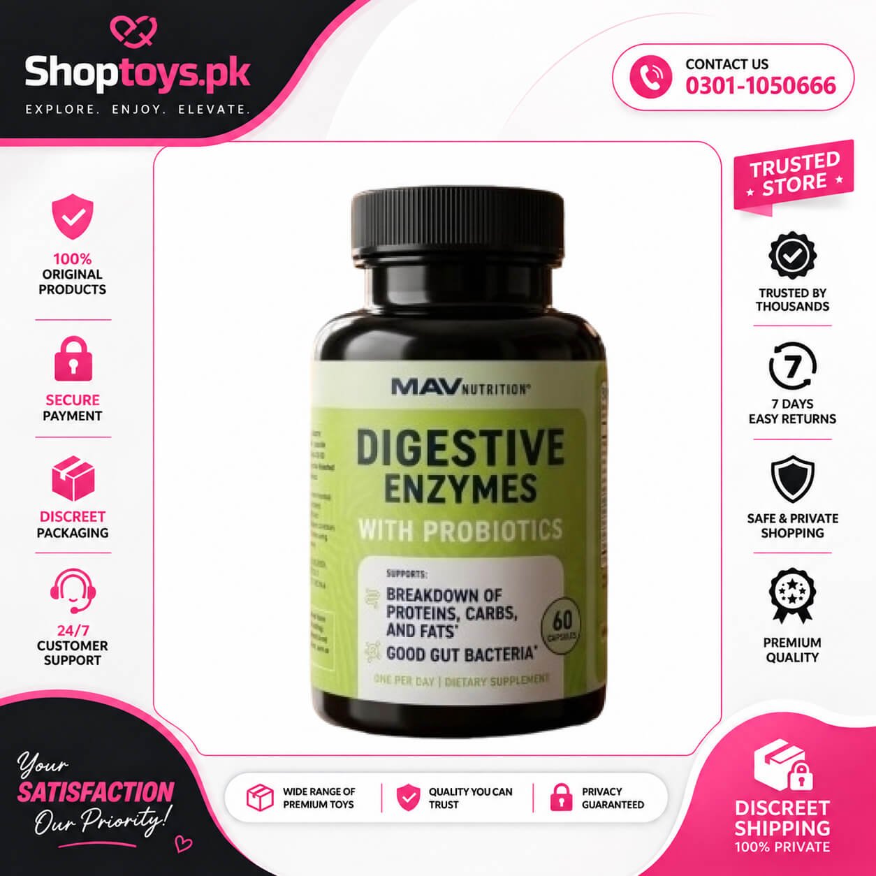 Digestive Enzymes with Probiotics Pills In Pakistan