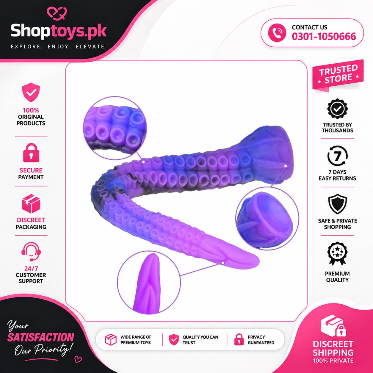 Long Octopus Tentacle Dildo Realistic Monster In Pakistan